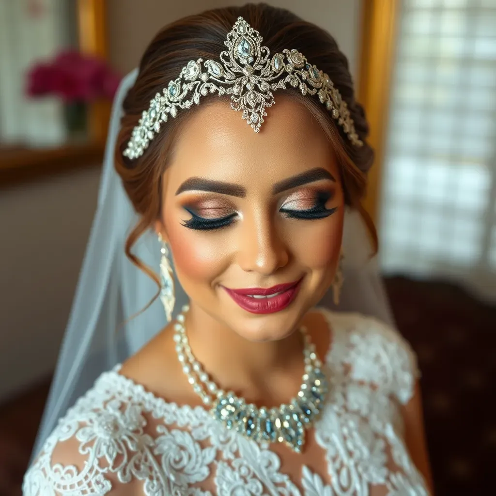 Próbny makijaż ślubny